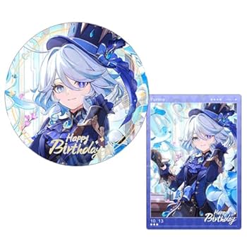 Amazon.co.jp: 原神 フリーナ 誕生日 缶バッジ＆LOMOカード 2点